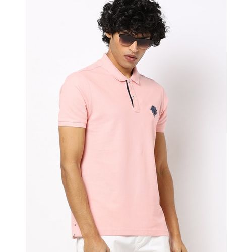 Cotton Polo T-Shirt - Short Sleeves, Plain Pink Color | Skin Friendly, Attractive Design for Casual Wear