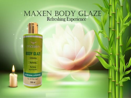 Maxen Exfoliating Hydrating Gentle Body Glaze Face Wash - 200 ML Pack