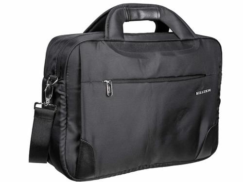 Leather Plain Black Laptop Bag(Easy To Carry Laptop And Waterproof)