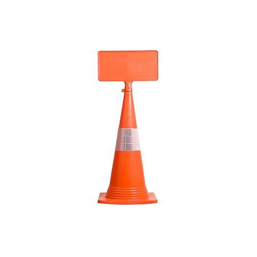 Durable Plastic Traffic Cone Message Plate With Plastic Material And 11 Inch Size