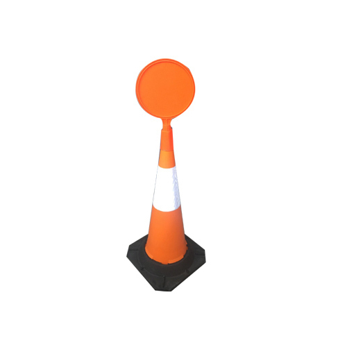 Durable Traffic Cone Message Plate For Road Safety With Plastic Material And 10 Inch Size