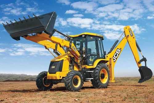 Yellow And Black Colour Backhoe Loader For Construction, 10-15 Ton  Construction