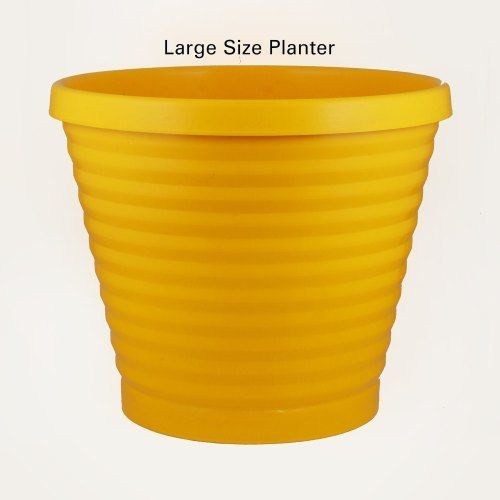 15 Inch Yellow Garden Pot Yellow Color for Flower or Vegetable Gardening