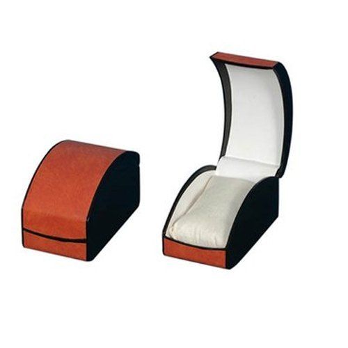 Red D Shape Plain Colored Wrist Watch Box(300 Grams)