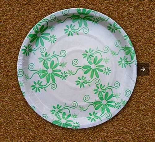 Dixie 7inch Dinner Size Printed Disposable Paper Plate For Outdoor Picnics And Office