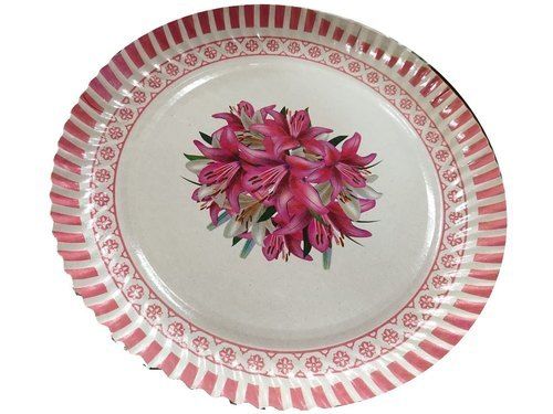 Eco Friendly and Highly Durable Round Flower Printed Plates