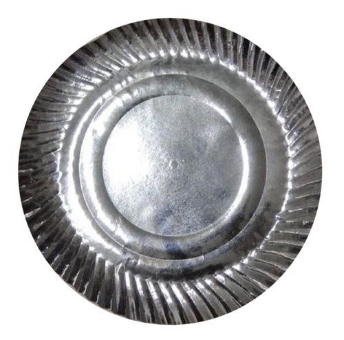 Eco Friendly and Highly Durable Silver Circular Disposable Paper Plates
