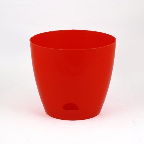 Highly Durable and Polished 6 Inch Self Watering Planter With Red Color