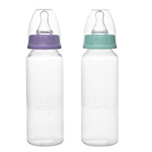 Highly Durable Plain And Transparent Plastic Feeding Bottle For Babies