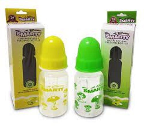 Transperant Leakage Free Baby Feeding Bottle With Removable Cap In Yellow And Green Colour