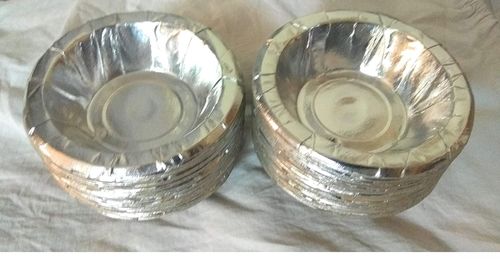 Light Weight Craft Paper 3 Inch Disposable Donas And Serving Bowl Silver Color 