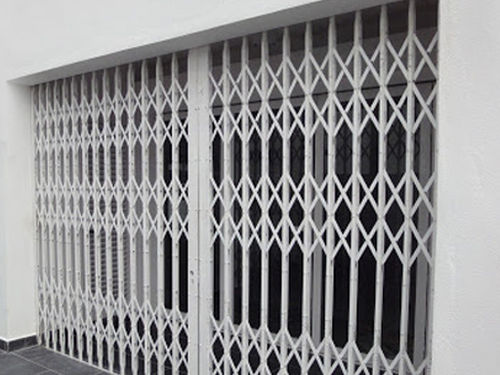 White Manual Exterior High Strength Swing Gate