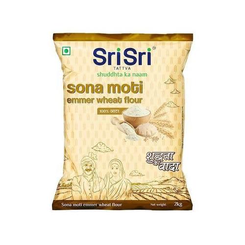 Pure And Healthy Sri Sri Tattva Sona Moti Emmer Wheat Flour, 2Kg Pack Additives: No Additives