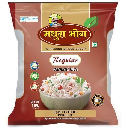 Pure Nutritious And Aromatic Medium Grain Mathura Bhog Regualr Basmati Rice