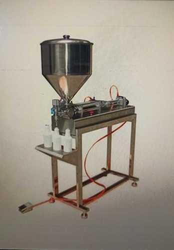 Silver Single Phase 1000 Ml Semi Automatic Pneumatic Paste Filling Machine