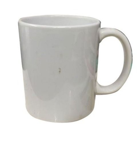 Sleek Design And Light Weight Classy Design Smooth Plane White Ceramic Coffee Cup 