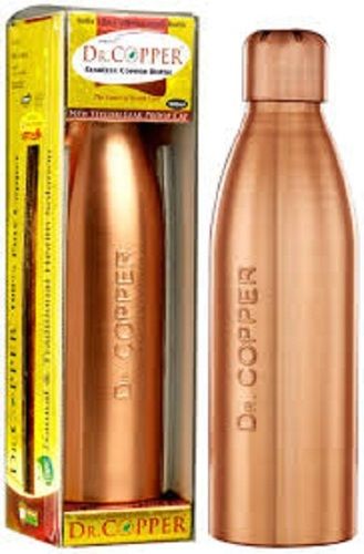 Golden Stylish And Advanced Leak Proof Cap Copper Water Bottle, 1000 Ml