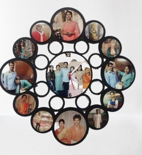 Stylish Look And Unique Design Light Weight Customized Mdf Watch Photo Frame 