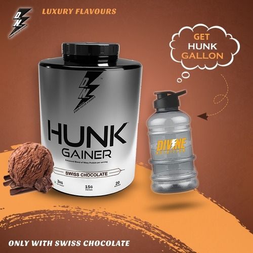 Swiss Chocolate Flavor With Great Carb Divine Nutrition Hunk Gainer