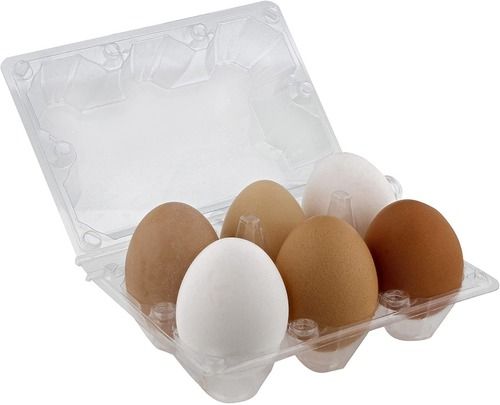 Fresh And Delicious Small White And Brown Eggs 6 Pieces In A White Packaging Box