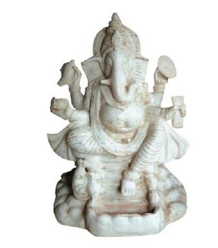 Easy To Clean Glossy Finish Polished God Ganesha Fiber Statue For Worship, Height 2 Feet