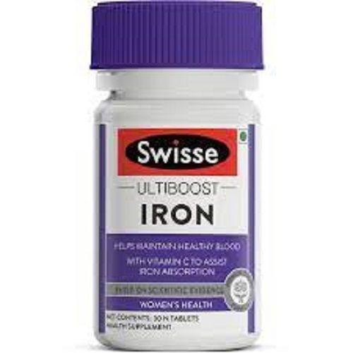 Swisse Ultiboost Iron Supplement With Vitamin C, Vitamin B6 And Vitamin B12 (30 Tablets)