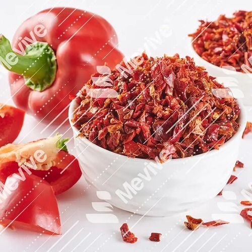 100% Pure And Natural Dehydrated Red Capsicum Flakes