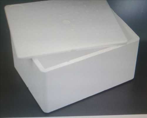 Eco-Friendly And Light Weight Rectangular Shape White Colour Thermocol Box 