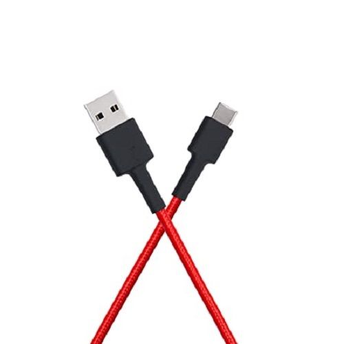 Pvc Hard Structure Red Reversible And Light Weight Mi Braided Usb Type-C Cable