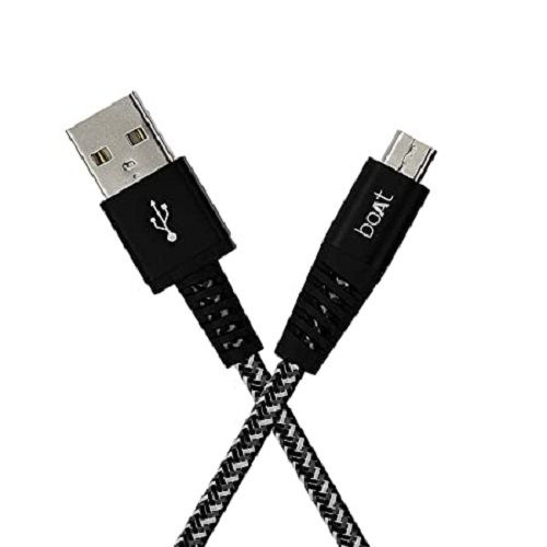 Black High Design Light Weight Boat Rugged V3 Extra Tough Unbreakable Braided Micro Usb Cable 