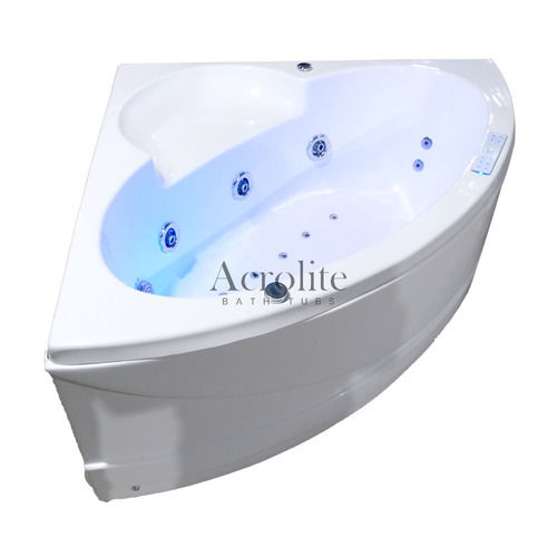 1368 x 1368 x 600 MM Goldstar AT-515 Beautiful Elegant Design White Corner Jacuzzi Bathtubs