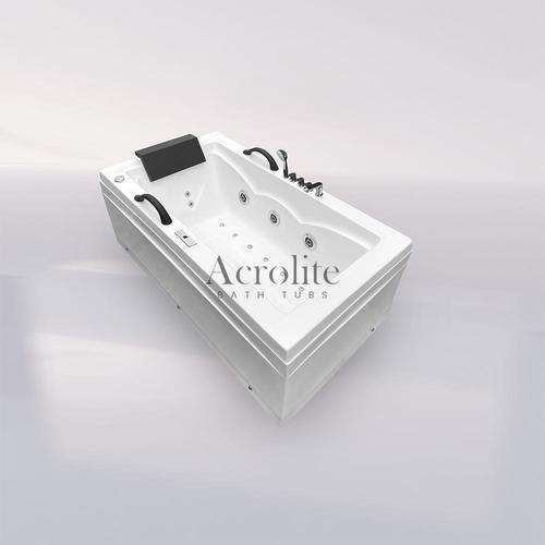 1370 x 762 x 450 MM Fusion AT-501 Beautiful Elegant Design Rectangular White Jacuzzi Bathtubs