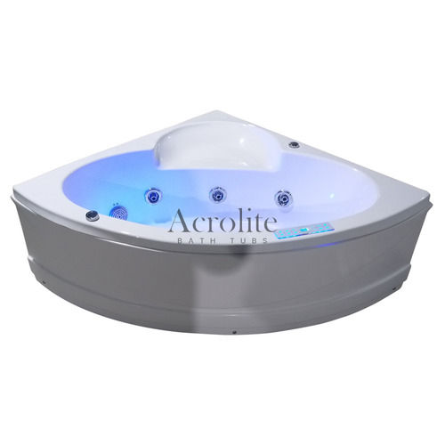 1829 x 914 x 600 MM Ovu AT-508 Beautiful Elegant Design White Corner Jacuzzi Bathtubs