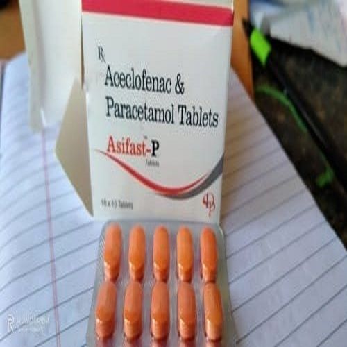 Aceclofenac S Paracetamol Tablets, Packaging Box