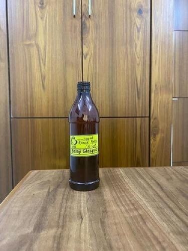 Amber 300 Ml Round Pharmaceutical Plastic Bottles For Storing And Dispensing The Contents Size: 2-4