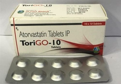 Atorvastatin Tablets Ip, Torigo-10 Tablets, Packaging Box Medicine Raw Materials