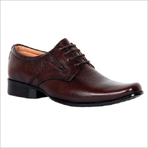 Breathable Brown Color Leather Mens Formal Lace Up Shoes For Casual And Office Wear