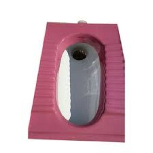 Elongated Shape Indian Pink And White Color Ceramic Toilet Seat, 5 1/2 Inches Size