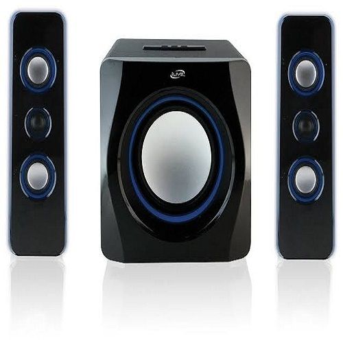 High Bass Ilive Bluetooth Speaker System With Built-In Subwoofer Cabinet Material: Wooden