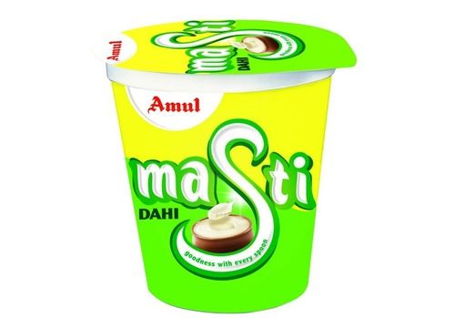 Improves Health Hygienic Prepared Delicious Taste Amul Masti Dahi Cup (400G) Age Group: Children