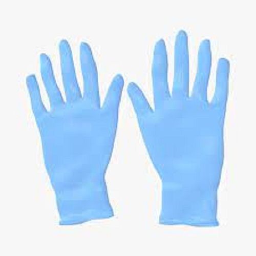 Perfect Shape Single Skin Friendly Light Weight Sky Disposable Blue Surgical Gloves