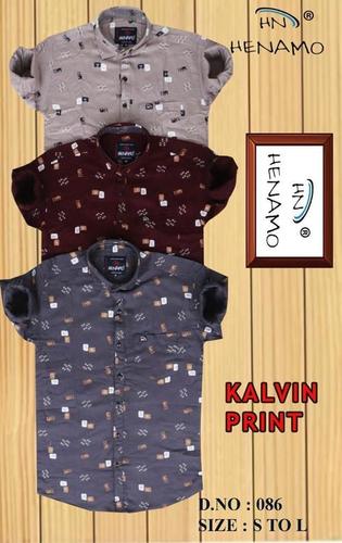 Breathable Skin Friendly And Light Weight Trendy Comfortable Stylish Kalvin Printed Shirts