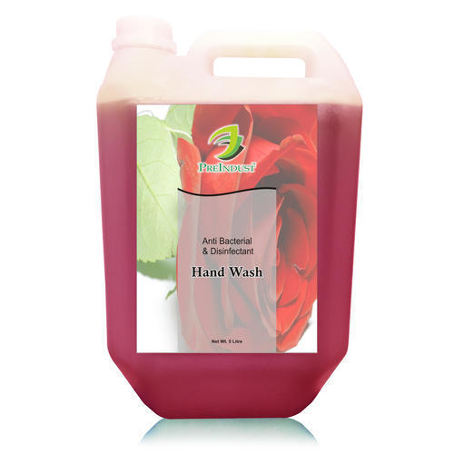 Red Antibacterial And Disinfectant Strong And Long Lasting Preindust Rose Hand Wash Liquid,