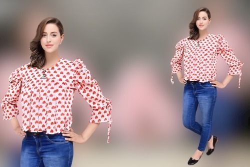 100% Pure Cotton Full Sleeves Pink Color Stylish Girls Tops With Button  Clousers Length: 12 Inch (in) at Best Price in Sardhana