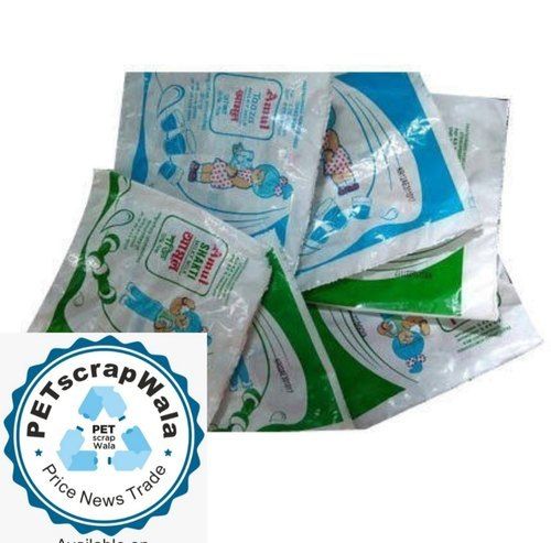 Multi Color Ldpe Milk Pouch Dry Scrap 50 Kg For Recycling With 95% Contents