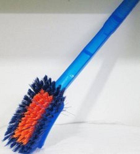 Blue Robust Construction Plastic Bathroom Cleaner Brush For Remove Dirt And Dust