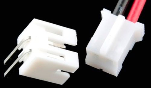 Two Way White Plastic Electrical Wire Connector