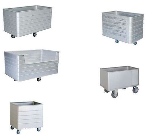 Wet Linen Trolley - SS302 Grade Stainless Steel, 3-4 Feet Height, 50-100 Kg Capacity | Easy Cleaning, Corrosion Resistant, Color Coated, Customized Design, 4 Wheels, Open Top Structure