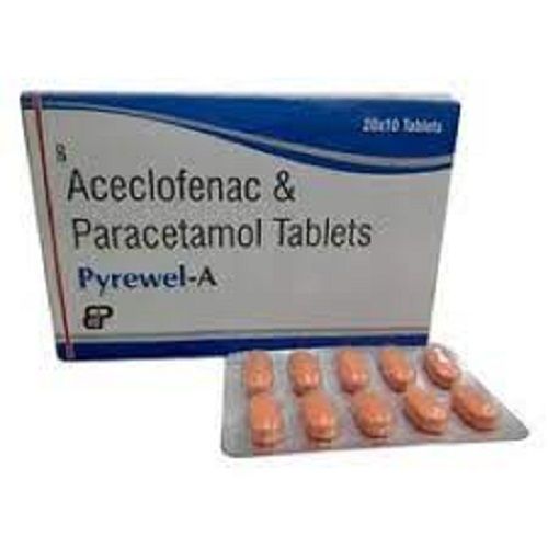 Aceclofenac And Paracetamol Tablets, Pyrewel-A Tablet, 20x 10 Tablets