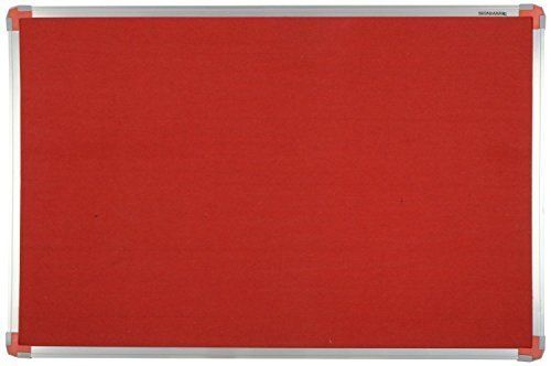 Crack Resistance Sturdy Construction Wall Mounted School And College Red Notice Board